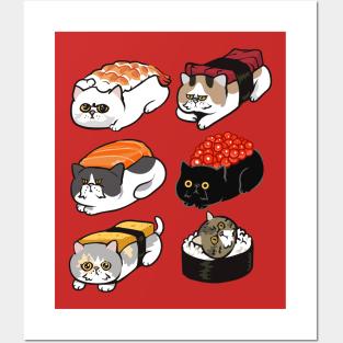 Sushi Exotic Shorthair Posters and Art